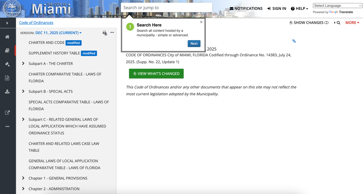 Municipal code and ordinance data mapped to geographic entities for programmatic service area page differentiation
