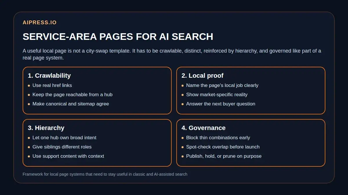 Build Service Area Pages AI Search Can Understand